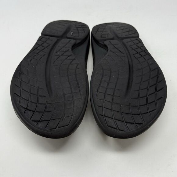 Oofos Ooriginals Sandals Womens 6 Black Flip Flop Thong Comfort Recovery Unisex - Picture 12 of 15